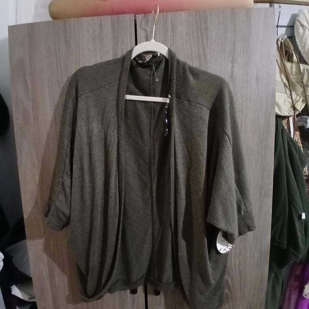 Misia Olive Women's Poncho Sweater